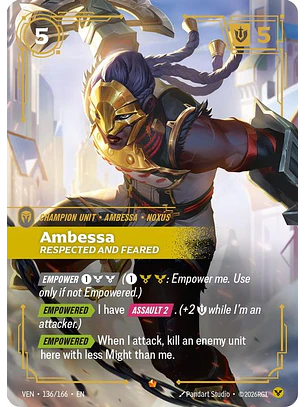 136/166 Epic Ambessa, Respected and Feared