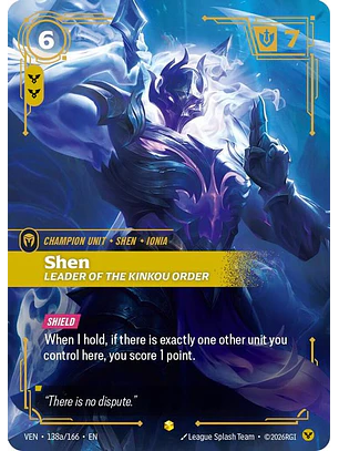 138a/166 (Alternate Art) Shen, Leader of the Kinkou Order