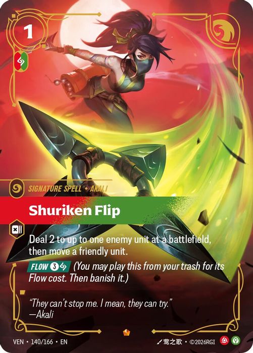 140/166 Epic Shuriken Flip