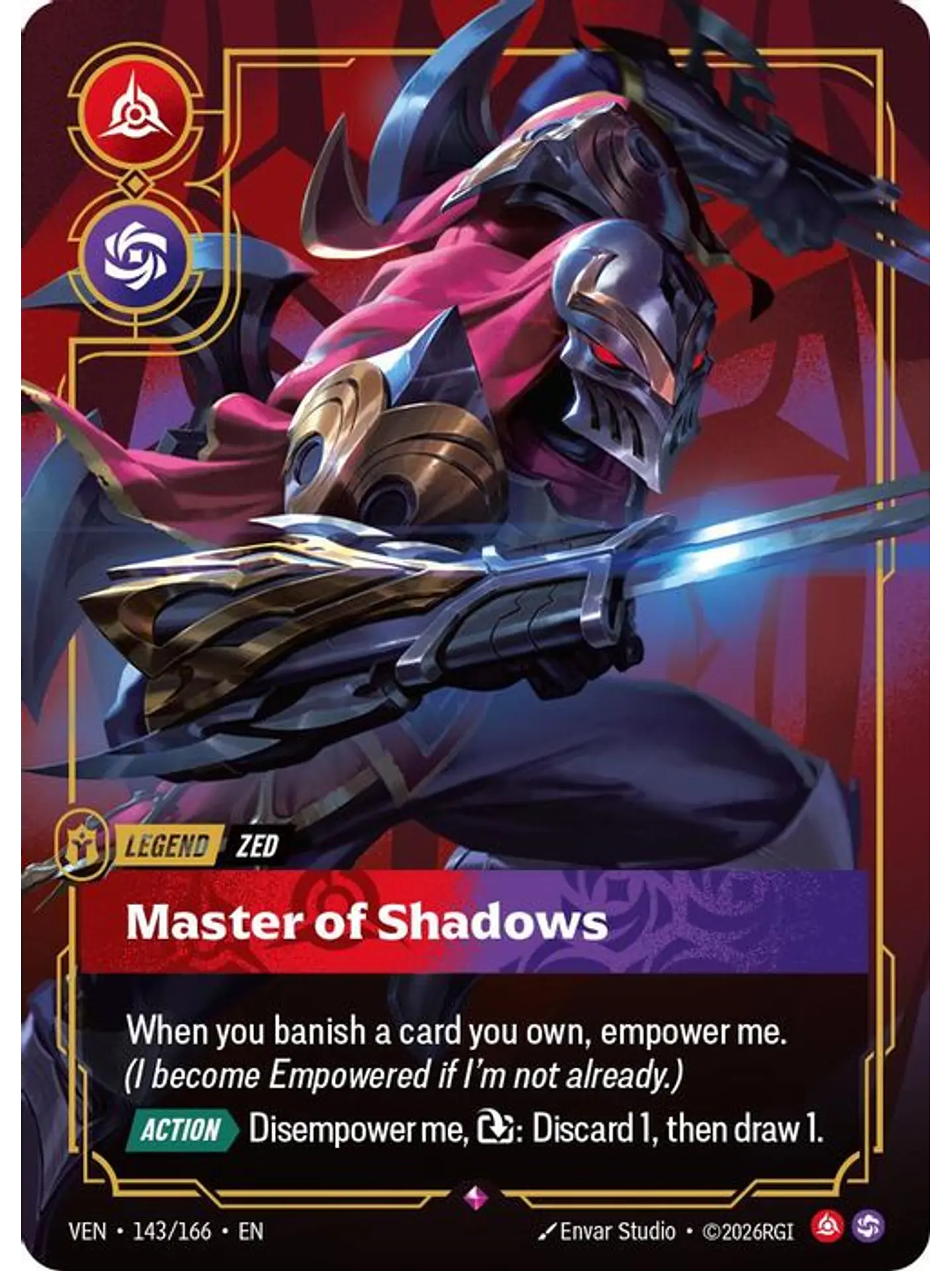 143/166 R Zed - Master of Shadows 1