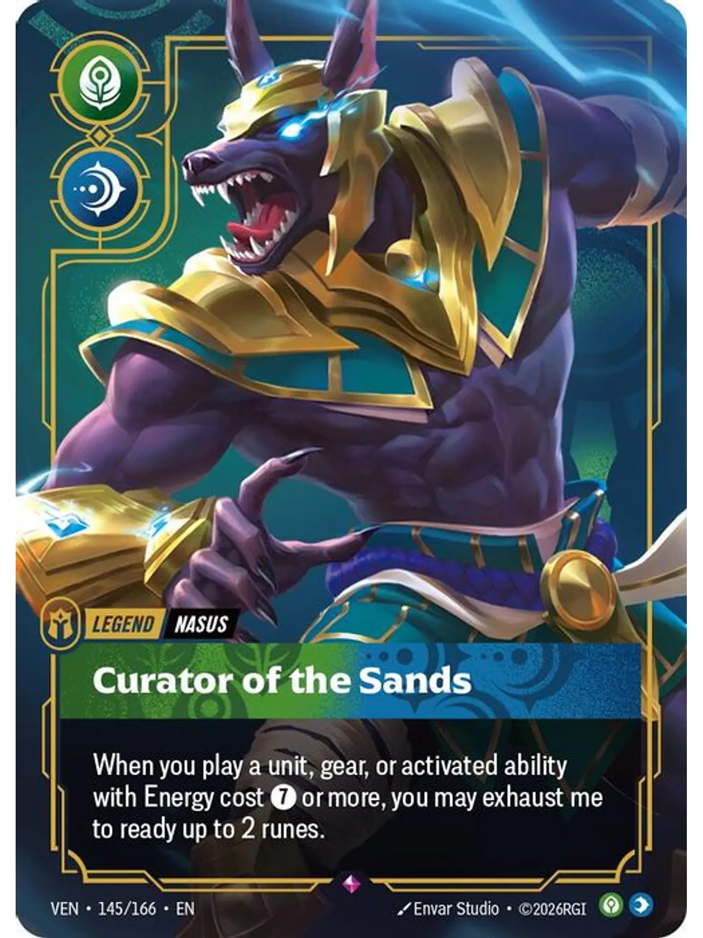 145/166 R Nasus - Curator of the Sands 1