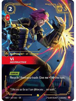 167/166 (Alternate Art) Vi, Destructive