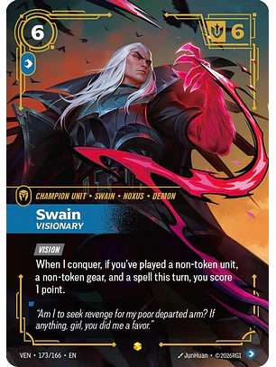 173/166 (Alternate Art) Swain, Visionary (Overnumbered)