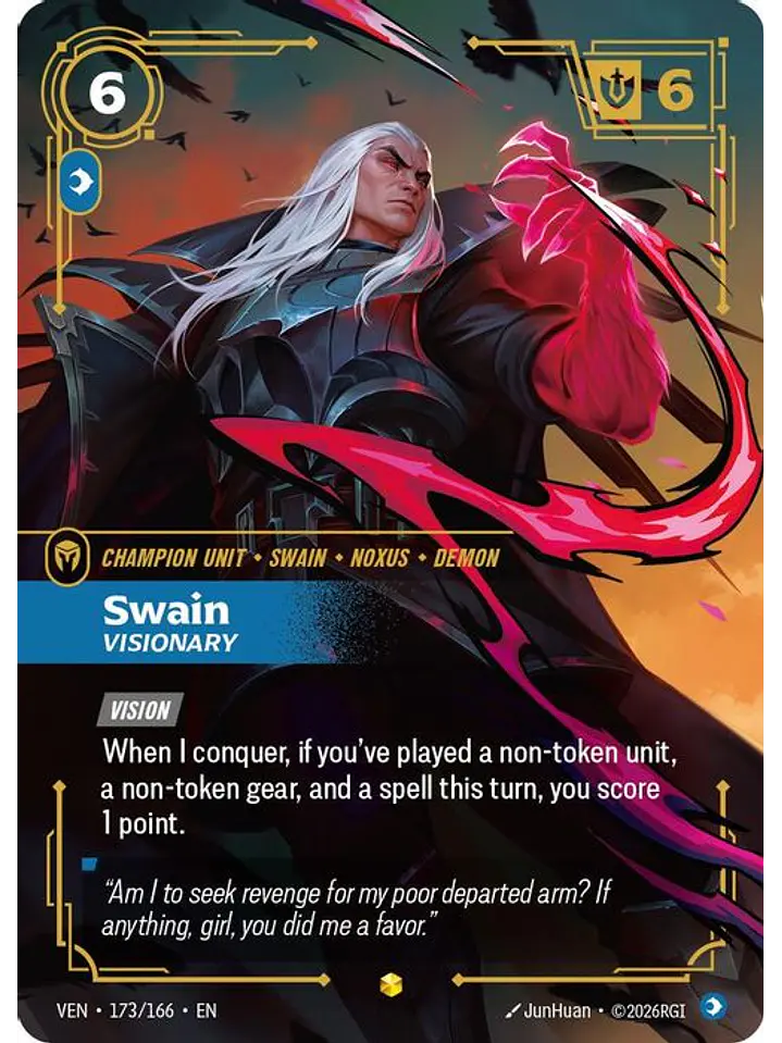 173/166 (Alternate Art) Swain, Visionary (Overnumbered) 1