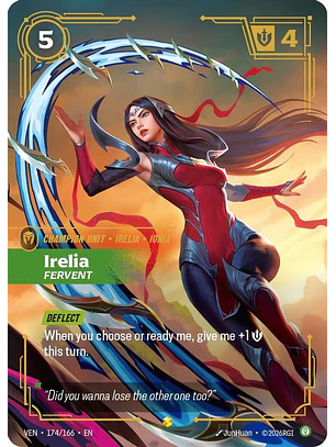 174/166 (Alternate Art) Irelia, Fervent (Overnumbered)