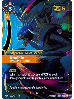 180/166 (Alternate Art) Kha'Zix, Evolving Hunter
