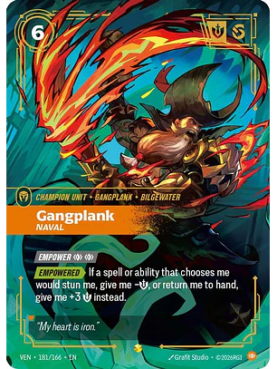 181/166 (Alternate Art) Gangplank, Naval (Overnumbered)