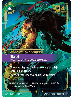 182/166 (Alternate Art) Illaoi, Prophet of the Great Kraken (Overnumbered)