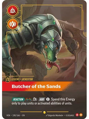 190/166 (Alternate Art) enekton - Butcher of the Sands (Overnumbered)
