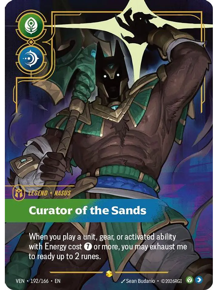 192/166 (Alternate Art) Nasus - Curator of the Sands (Overnumbered) 1