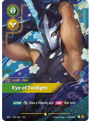 193/166 (Alternate Art) Shen - Eye of Twilight (Overnumbered)