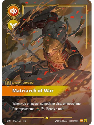 196/166 (Alternate Art) Ambessa - Matriarch of War (Overnumbered)