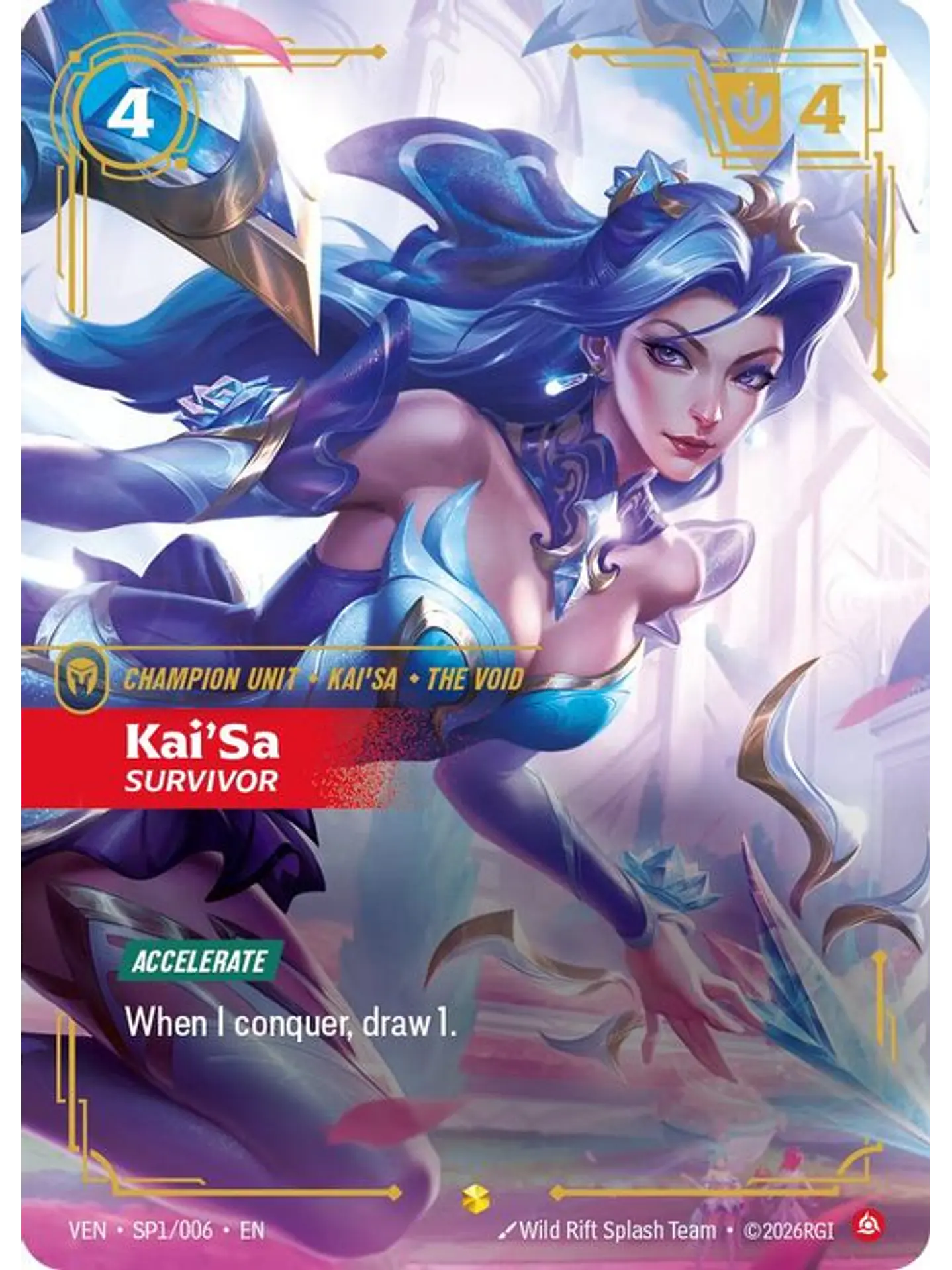 SP1/06 (Alternate Art) Kai'Sa, Survivor 1