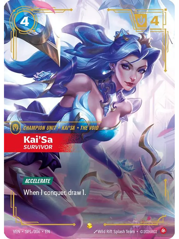 SP1/06 (Alternate Art) Kai'Sa, Survivor 1