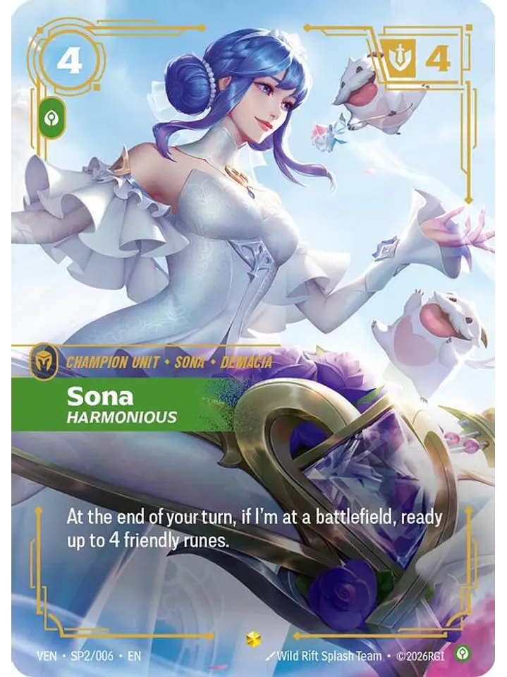 SP2/06 (Alternate Art) Sona, Harmonious 1