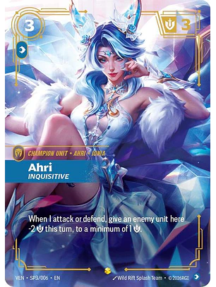 SP3/06 (Alternate Art) Ahri, Inquisitive