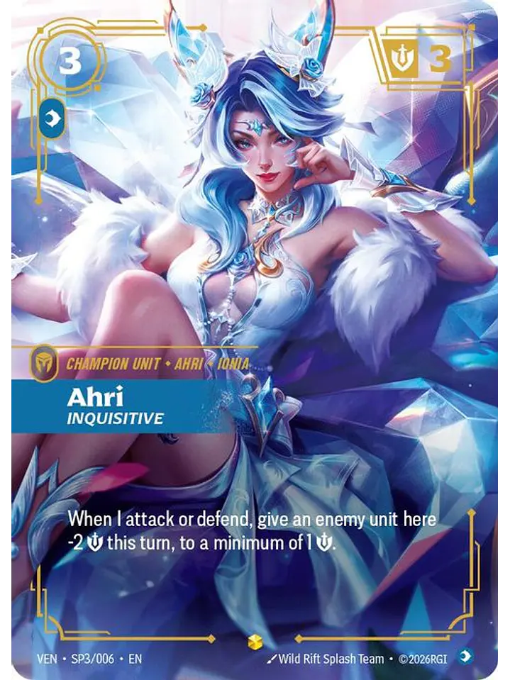 SP3/06 (Alternate Art) Ahri, Inquisitive 1