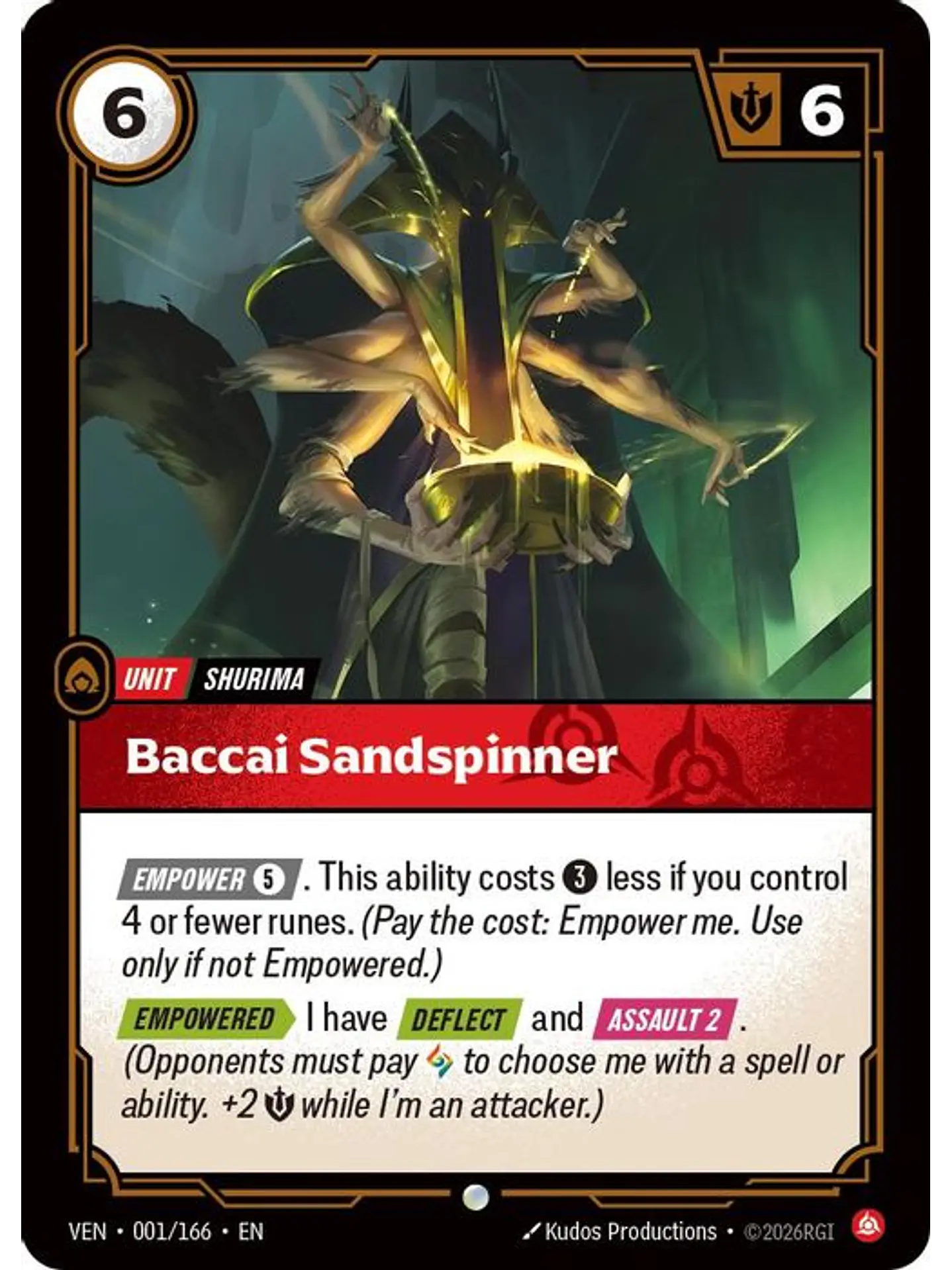 001/166 C Baccai Sandspinner (FOIL) 1