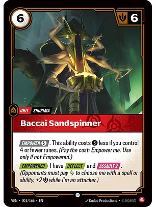 001/166 C Baccai Sandspinner (FOIL)