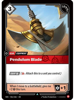 011/166 U Pendulum Blade (FOIL)