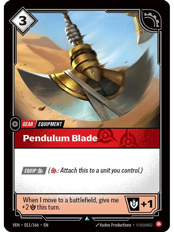 011/166 U Pendulum Blade (FOIL) 1