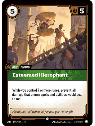 025/166 C Esteemed Hierophant (FOIL)