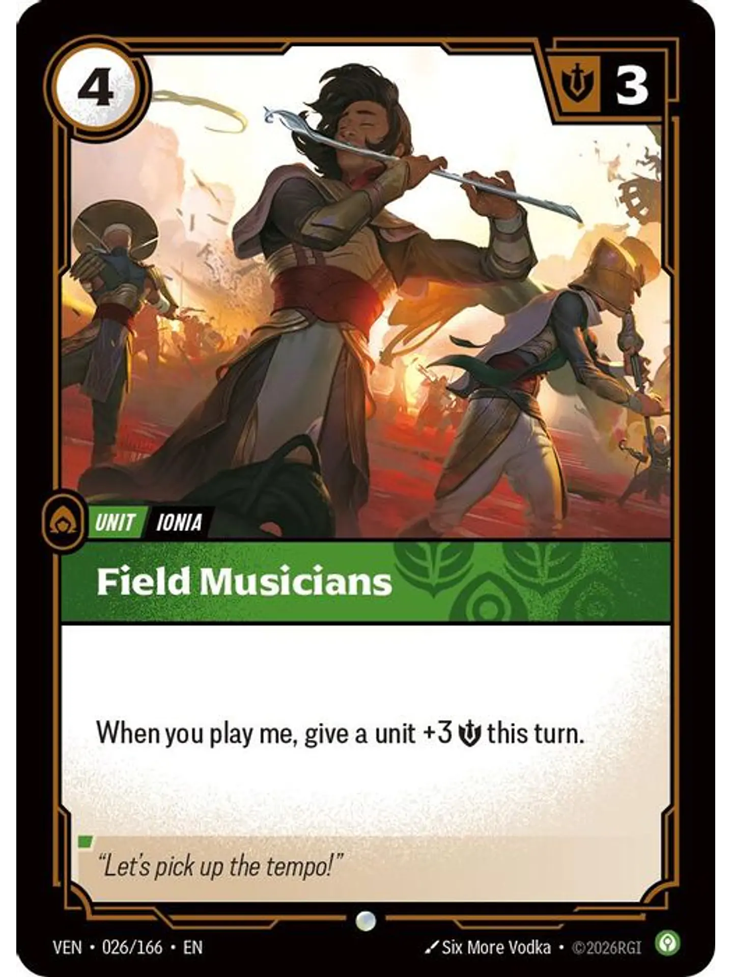 026/166 C Field Musicians (FOIL) 1