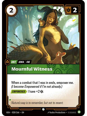 028/166 C Mournful Witness (FOIL)