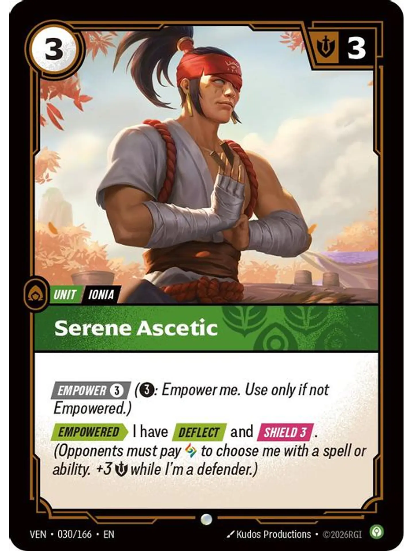 030/166 C Serene Ascetic (FOIL) 1