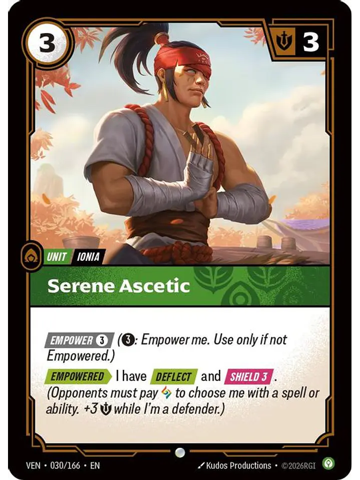 030/166 C Serene Ascetic (FOIL) 1