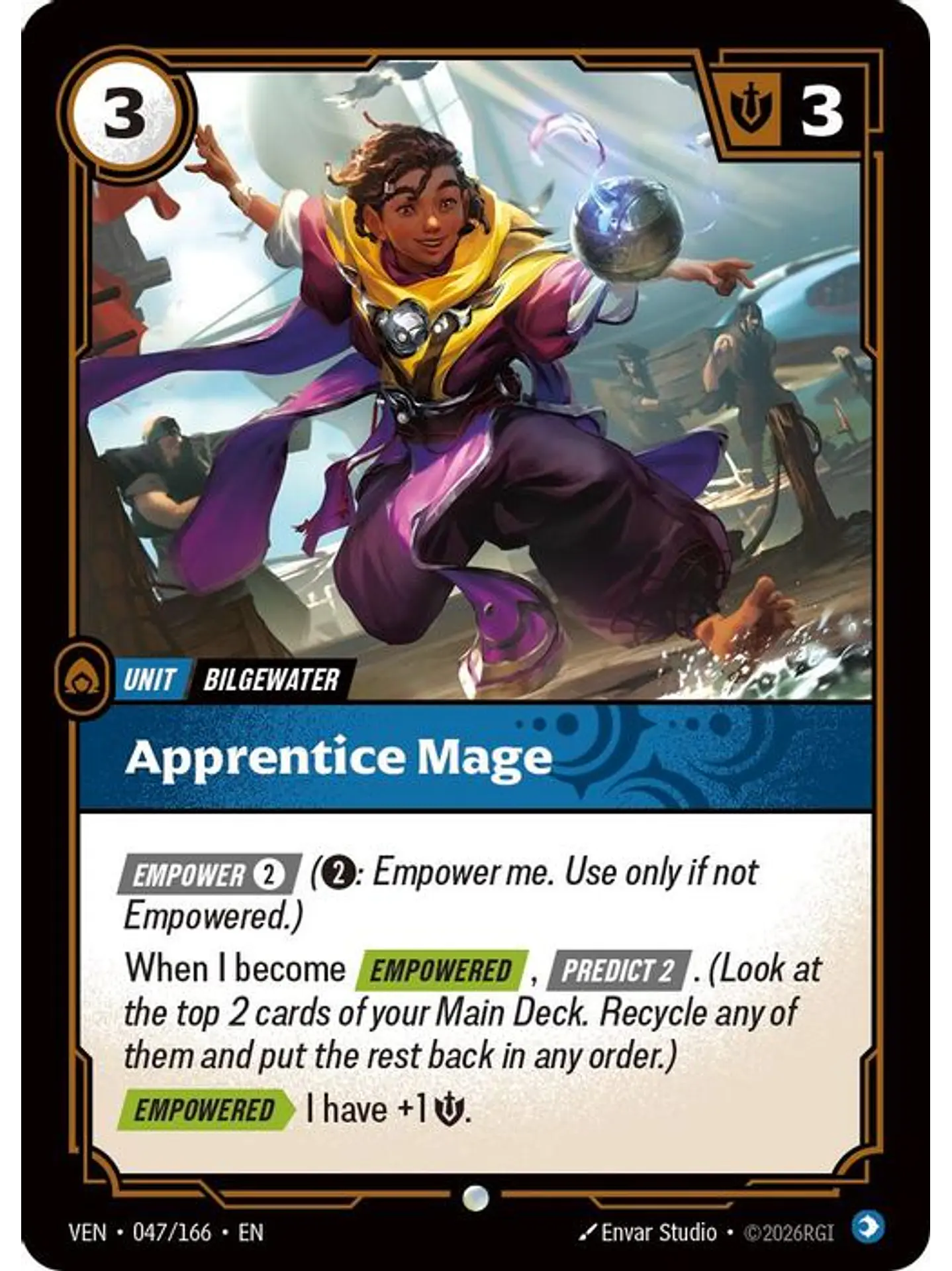 047/166 C Apprentice Mage (FOIL) 1