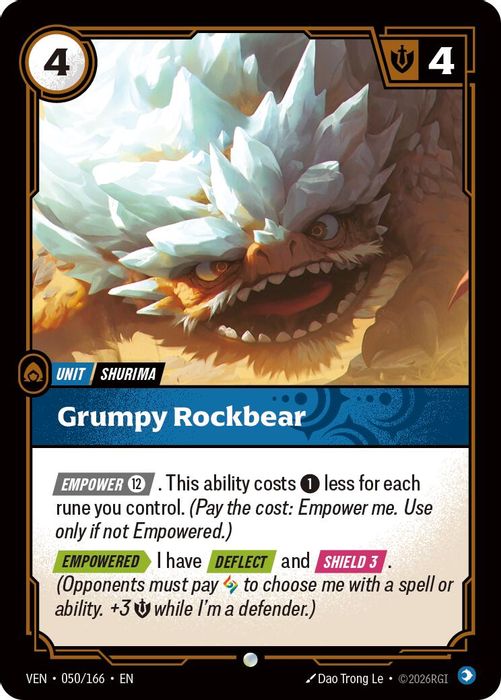 050/166 C Grumpy Rockbear (FOIL)