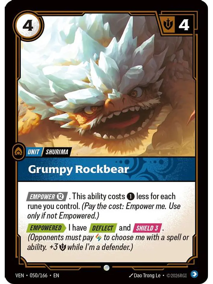 050/166 C Grumpy Rockbear (FOIL) 1