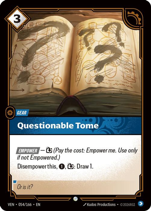 054/166 C Questionable Tome (FOIL)