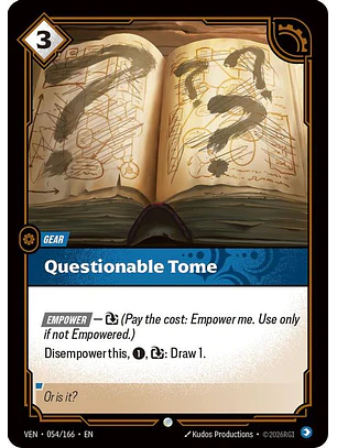 054/166 C Questionable Tome (FOIL)