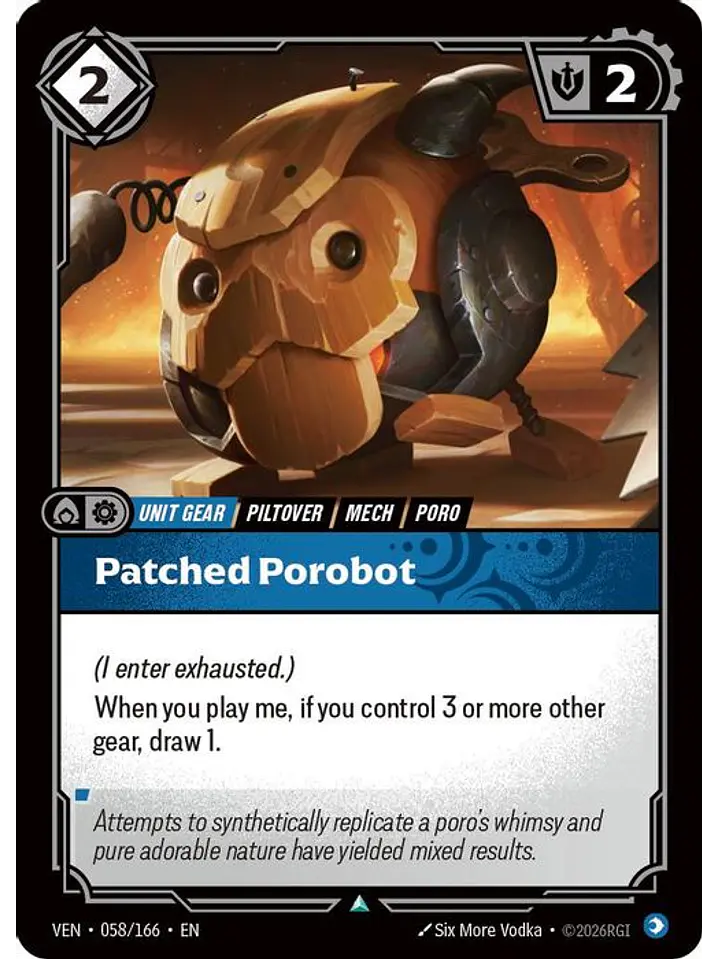 058/166 C Patched Porobot (FOIL) 1