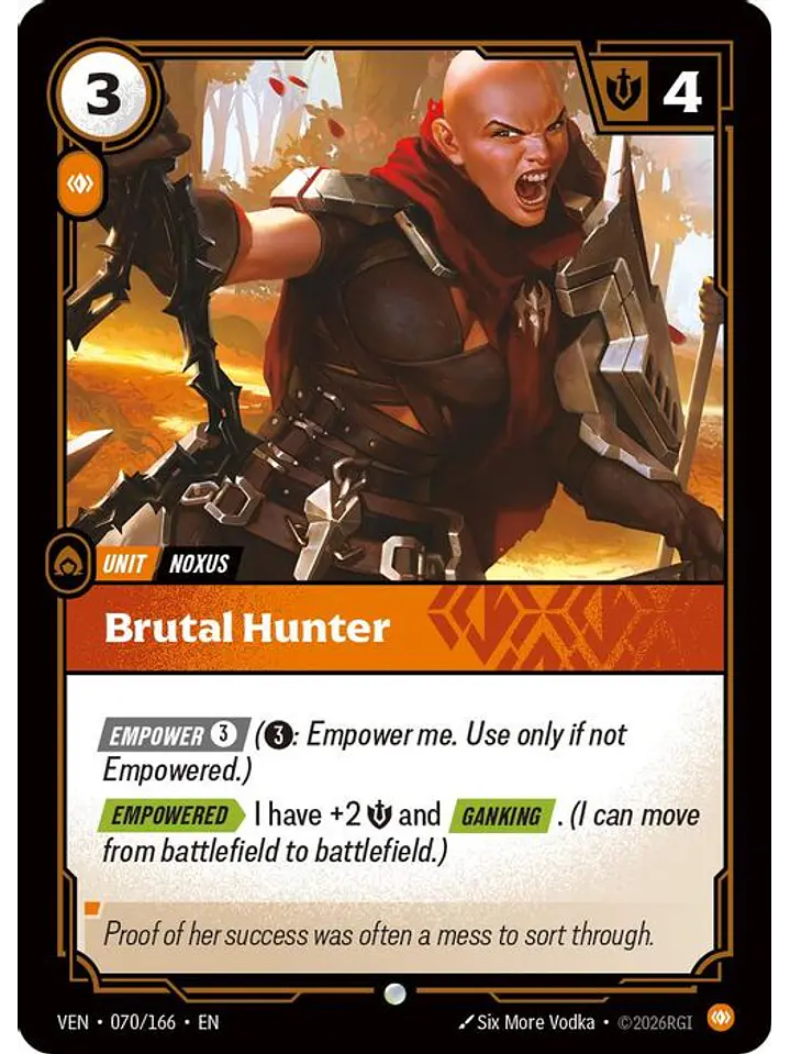 070/166 C Brutal Hunter (FOIL) 1