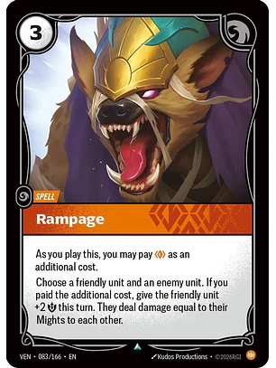 083/166 U Rampage (FOIL)