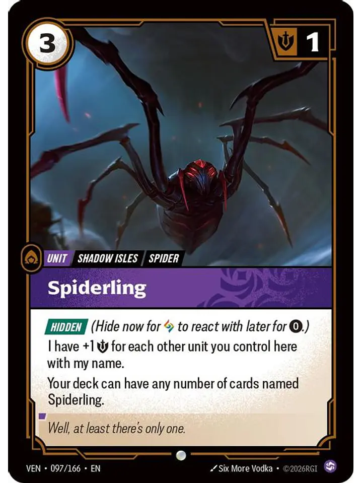 097/166 C Spiderling (FOIL) 1