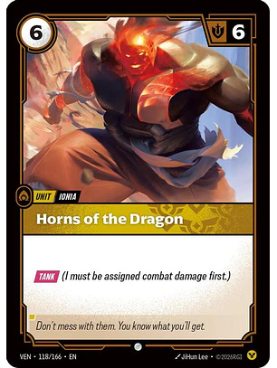 118/166 C Horns of the Dragon (FOIL)