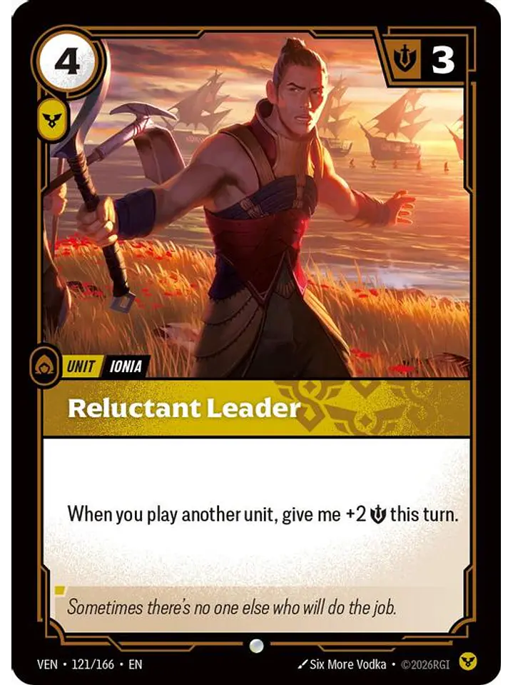 121/166 C Reluctant Leader (FOIL) 1