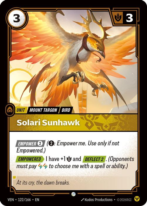 122/166 C Solari Sunhawk (FOIL)