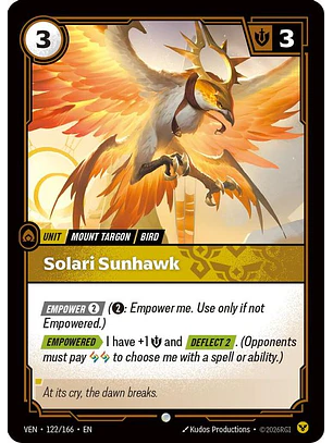 122/166 C Solari Sunhawk (FOIL)