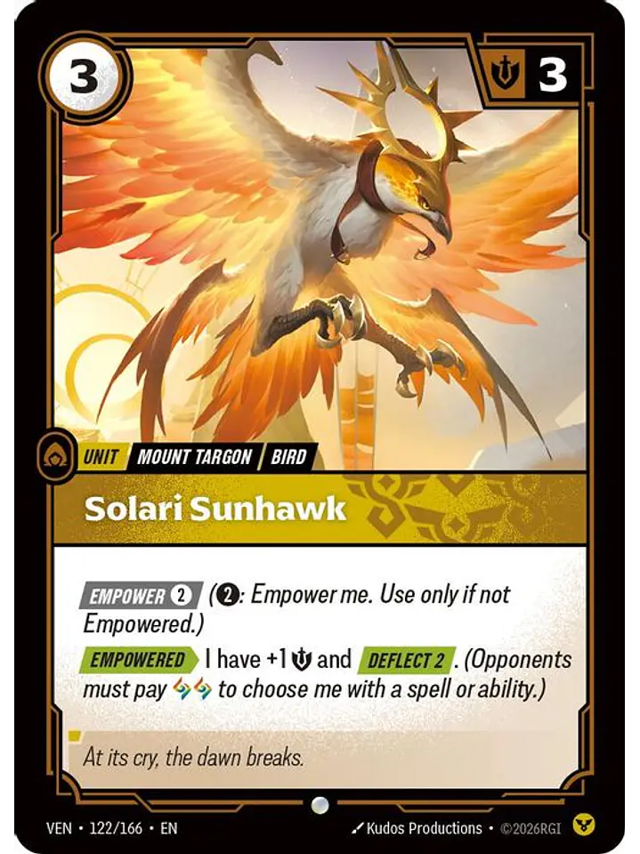 122/166 C Solari Sunhawk (FOIL) 1