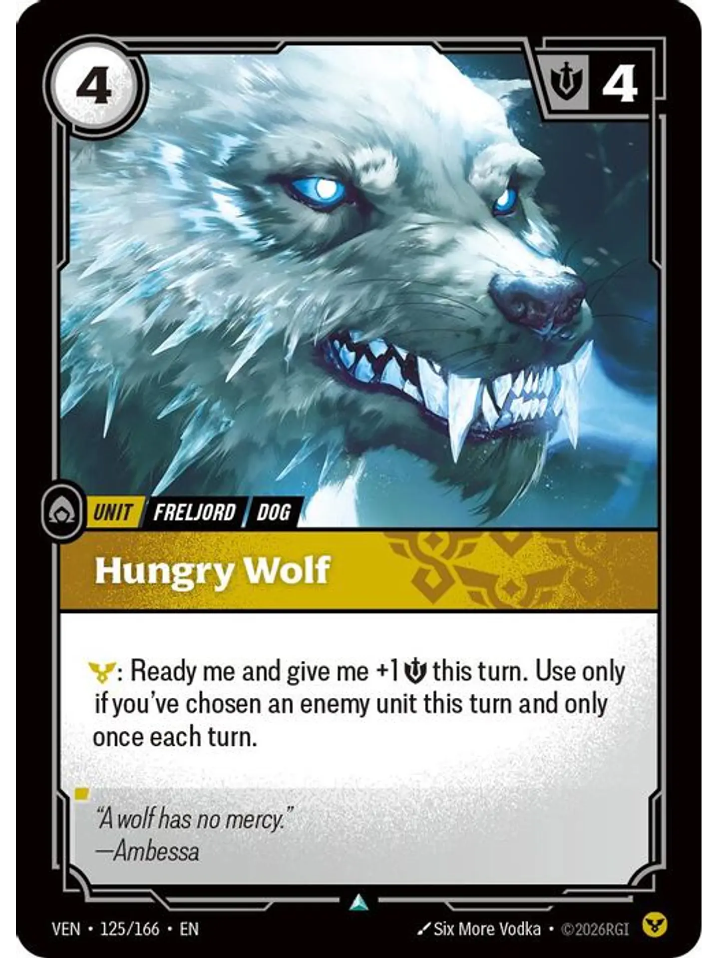 125/166 U Hungry Wolf (FOIL) 1
