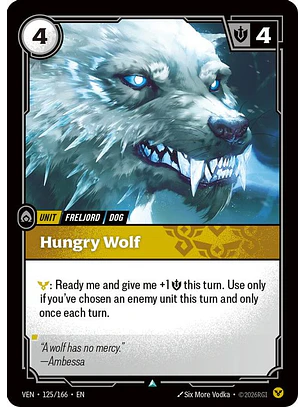 125/166 U Hungry Wolf (FOIL)