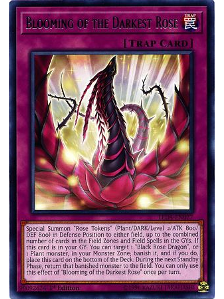 Blooming of the Darkest Rose - LED4-EN027 - Rare 1st Edition 1