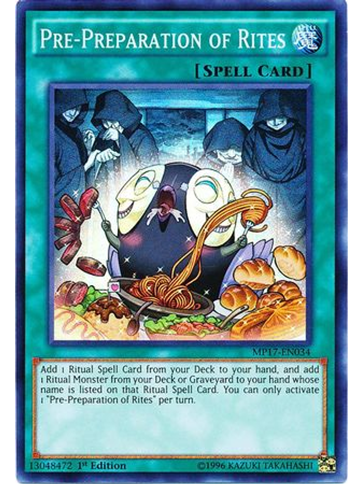 Pre-Preparation of Rites - MP17-EN034 - Super Rare 1st Edition 1