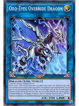 Odd-Eyes Override Dragon - LAVD-ENO38 - Secret Rare 1st Edition