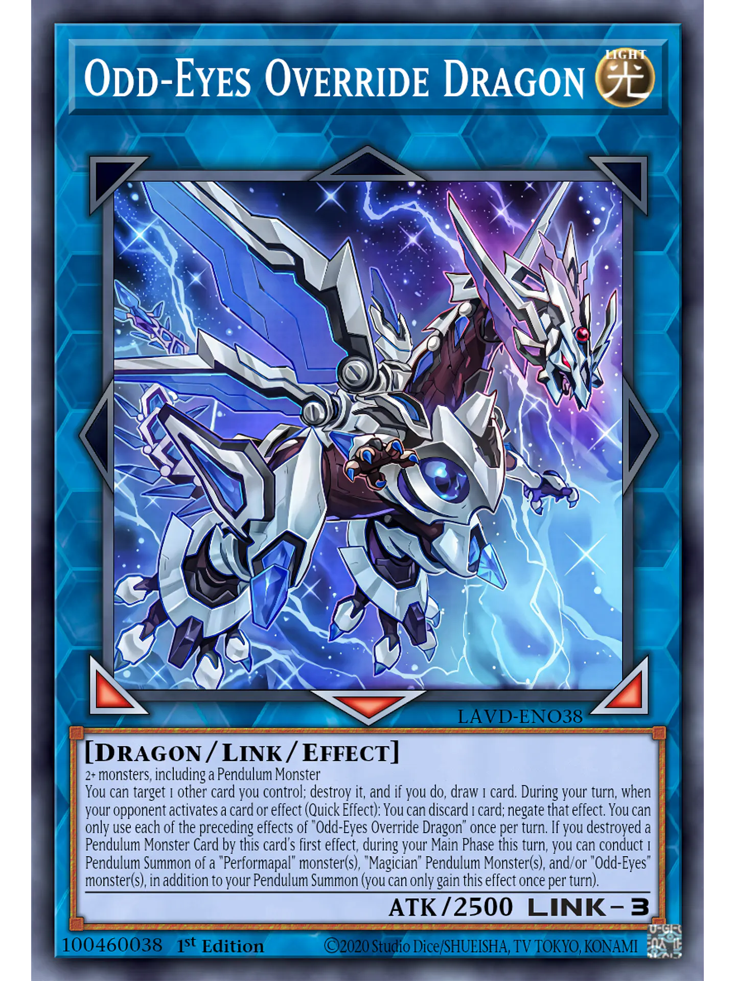 Odd-Eyes Override Dragon - LAVD-ENO38 - Ultra Rare 1st Edition 1